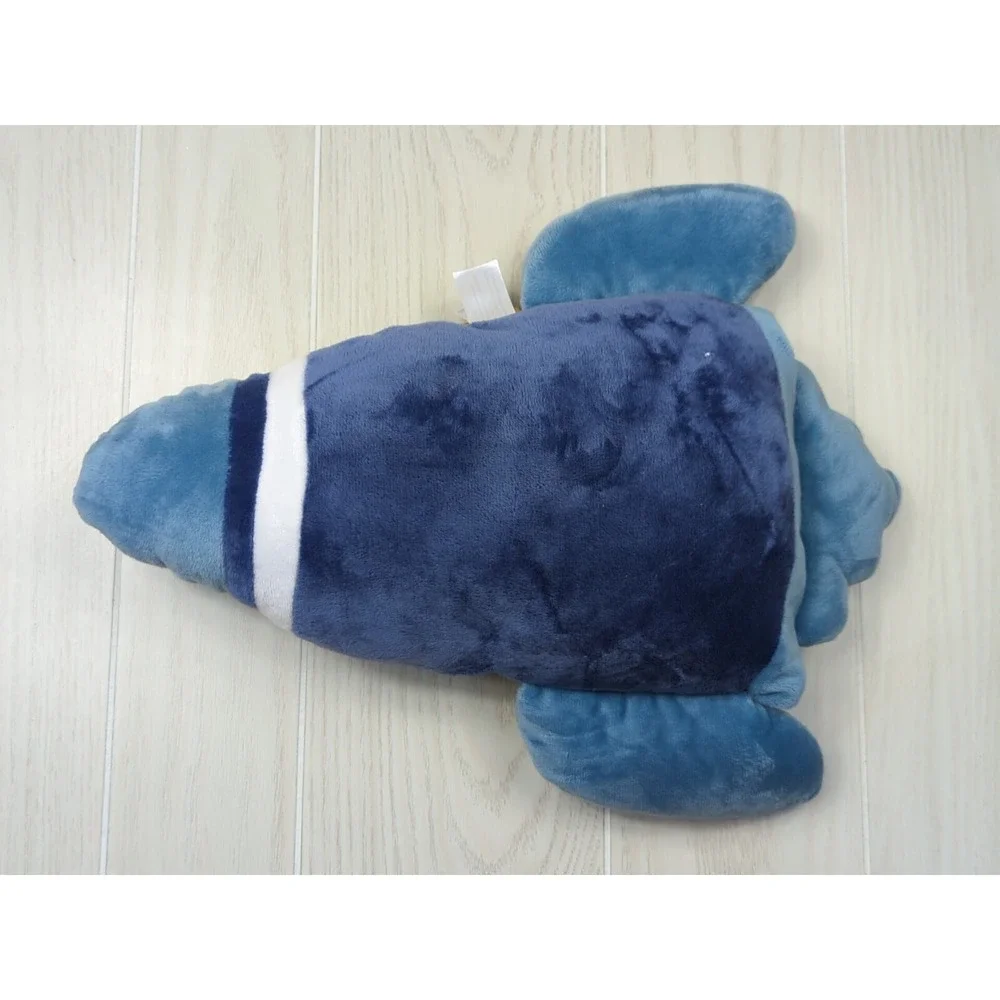 Mario Lopez Child's room decor throw pillow blue rocket space ship plush stuffed